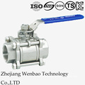 Electirc 3PC Female Thread Industrial Ball Valve with Actuator